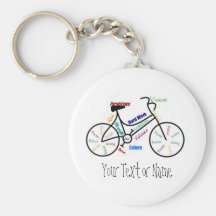 Motivierend Fahrrad, Fahrrad, fahrend, Sport, Hobb Schlüsselanhänger