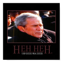 Motivierend Plakat George Bush poster
