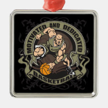 Motivierter Basketball Weihnachtsbaum Ornamente