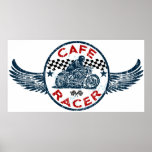 Moto Café-Rennläufer Plakat