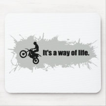 Motocross ist eine Lebensart Mauspad