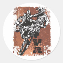 Motocross-Schmutz Runde Aufkleber