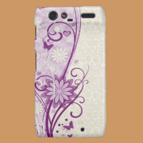 Motorola Droid Razr Blumen-u. Schmetterlings-Fall casemate hüllen