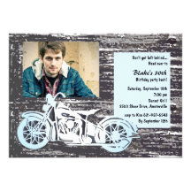 Motorrad-Foto-Einladung