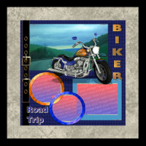 Motorrad-Foto-Plakat-Schablone poster