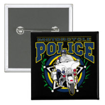 Motorrad-Polizei Anstecknadelbuttons