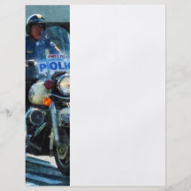 Motorrad-Polizist Flyerdruck