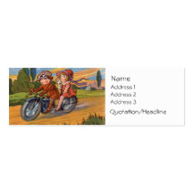 Motorradfahren-Visitenkarte