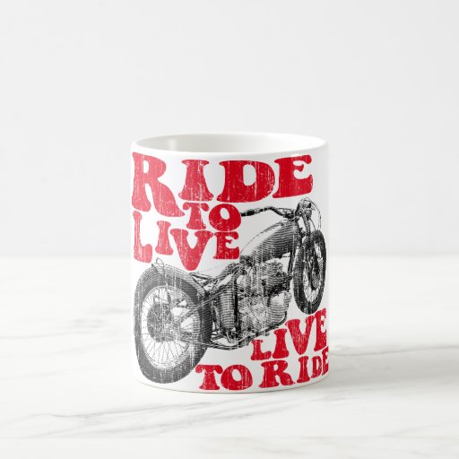 Motorradfahrt Tasse