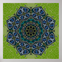 Motten-Mandala Plakatdrucke
