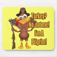 Mousepad - die Erntedank-Türkei-Pilger