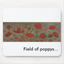 Mousepad field of poppys...