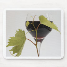 Mousepad Glass of Red Wine