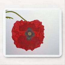 Mousepad red Poppy