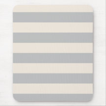 Mousepad - Silber-u. Buttermilch-Creme - Streifen