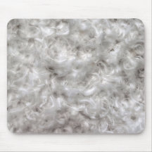 Mousepad White Feathers