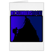 Mt. Bergsteiger-Felsen! Grußkarte