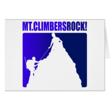 Mt. Bergsteiger-Felsen! Grußkarten