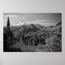 Mt. Druck des Bäcker-B/W Posterdruck