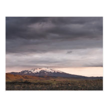 Mt. Hekla im Sonnenuntergang Postkarte