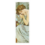 Mucha Kunst Nouveau dünne Lesezeichen-Geschäfts-Ka Visitenkarten