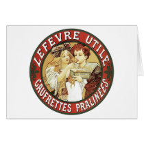 Mucha - Lefevre Utile Vanille-Oblaten karten