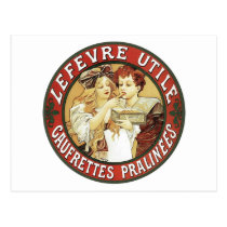 Mucha - Lefevre Utile Vanille-Oblaten - Kunst Nouv postkarten