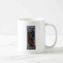 mucha Morgenstern-Kunst nouveau Plakatfrau Teetasse