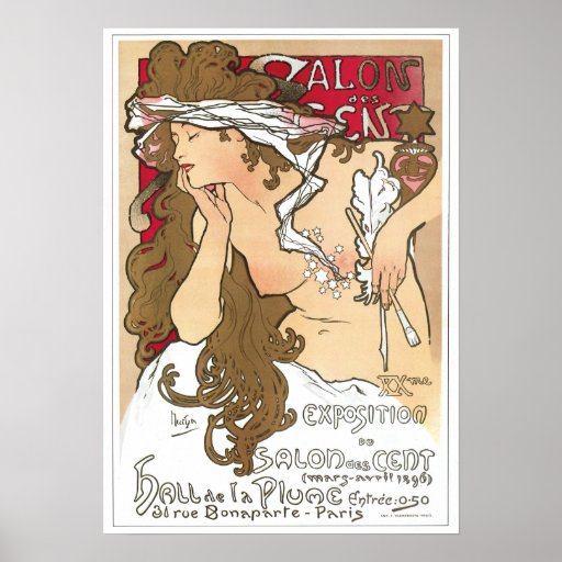 Mucha Plakat: Salon-DES-Cent