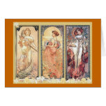 Mucha ~ Platte von drei Karten