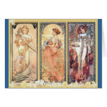 Mucha ~ Platte von drei Karten