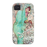 Mucha Winter iPhone 4 Case