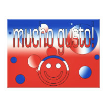 Mucho Geschmack! Chile-Flagge färbt Pop-Kunst Gespannte Galerie Drucke