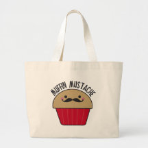 Muffin-Schnurrbart Einkaufstasche