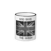 Mug bicolore God save the Queen Kaffeetassen