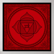Muladhara oder Wurzel chakra Plakat