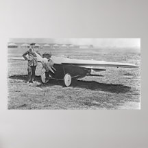 Mummert Flugzeug und Pilotplakat