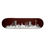 München Stadt Skyline - Geschenkideen Personalisierte Skateboarddecks