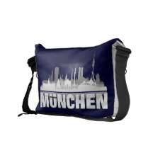 München Stadt Skyline - Kuriertasche / Sidebag