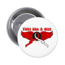 Mundkrebs-Kampf wie ein Mädchen Wings Button