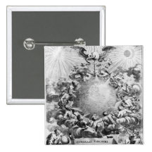 Mundus Subterraneus durch Athanasius Kircher Anstecknadel