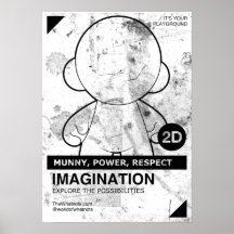 Munny, Power, Respekt-Druck Plakatdruck