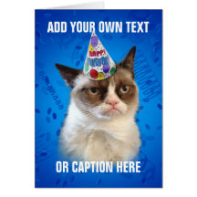 Mürrische Katze Customizeable alles Gute zum Gebur Karten