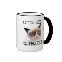 Mürrischer Cat™ guter Morgen - keine solche Sache Haferl