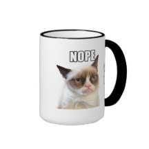 Mürrischer Cat™ NOPE Becher Tee Tasse