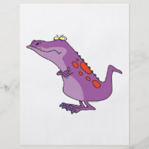 mürrischer Dino-Dinosaurier-Cartoon Flyerdruck