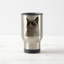 Mürrischer Katzen-Reise-Becher Kaffee Tasse