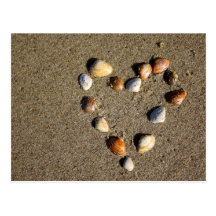 Muschelherz Postkarten
