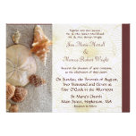 Muscheln, die Einladung Wedding sind