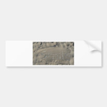 Muscheln im Sand smile Autosticker
